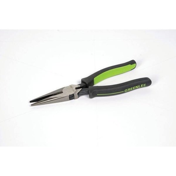 Greenlee LONG NOSE PLIERS/SIDE CUTTING, 6" MOLDED GRIP,  0351-06M